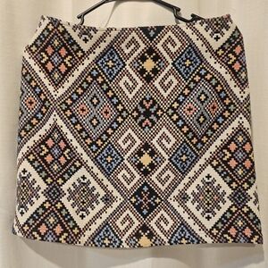 THML Geometric Patterned Midi Skirt - Multicolor